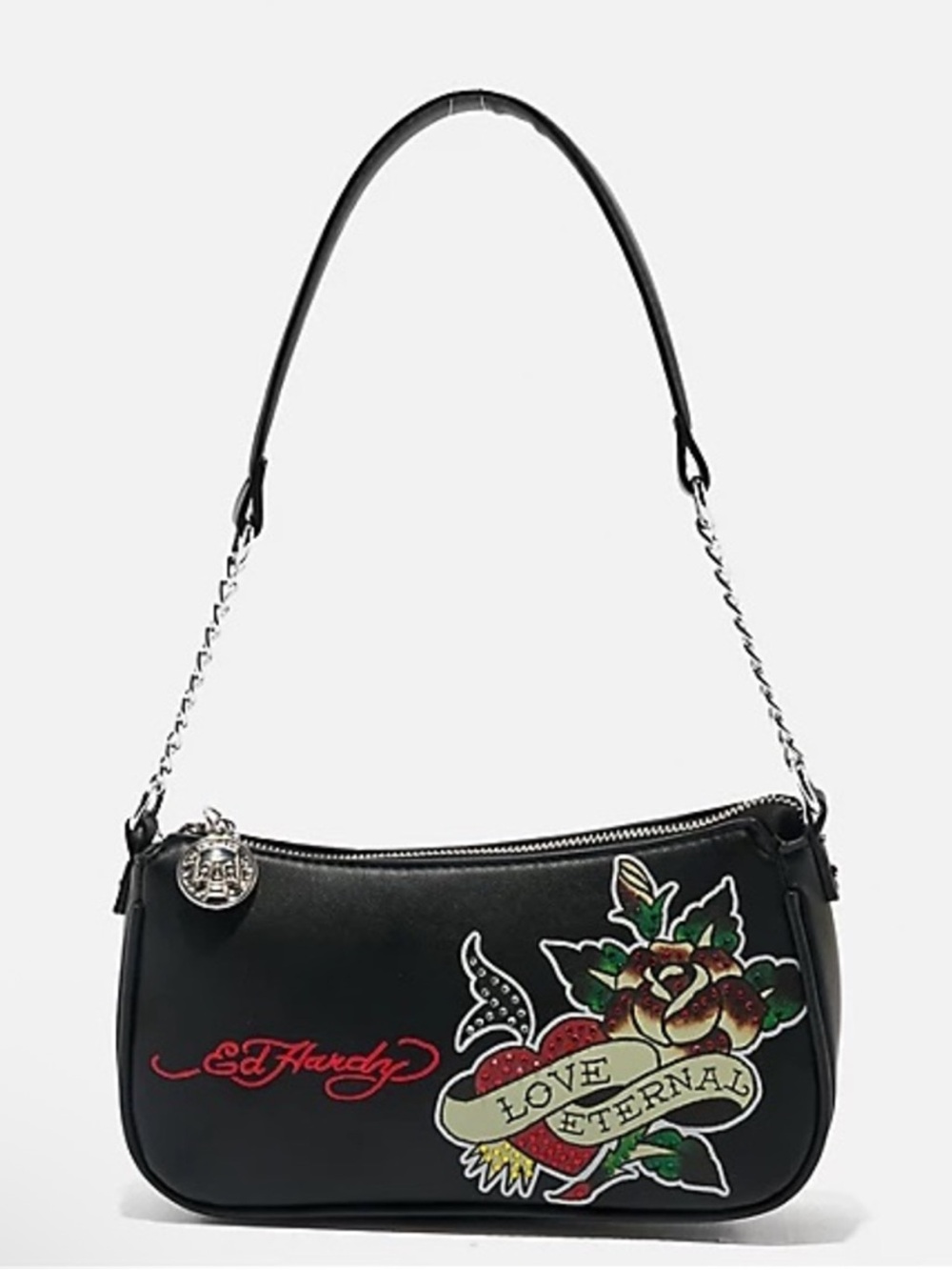 Ed Hardy Black Shoulder Bag